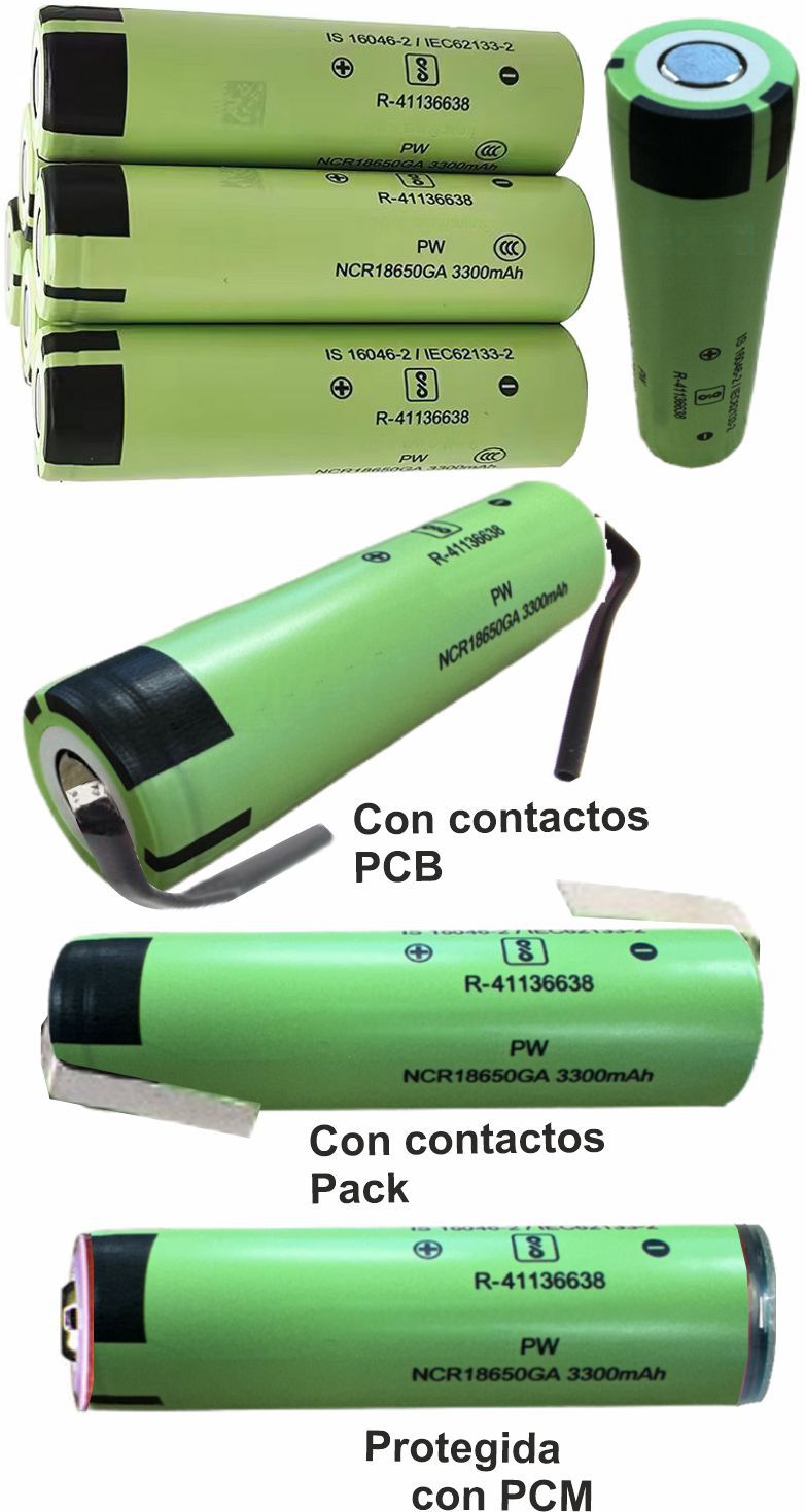Bateria Litio Sanyo NCR18650GA